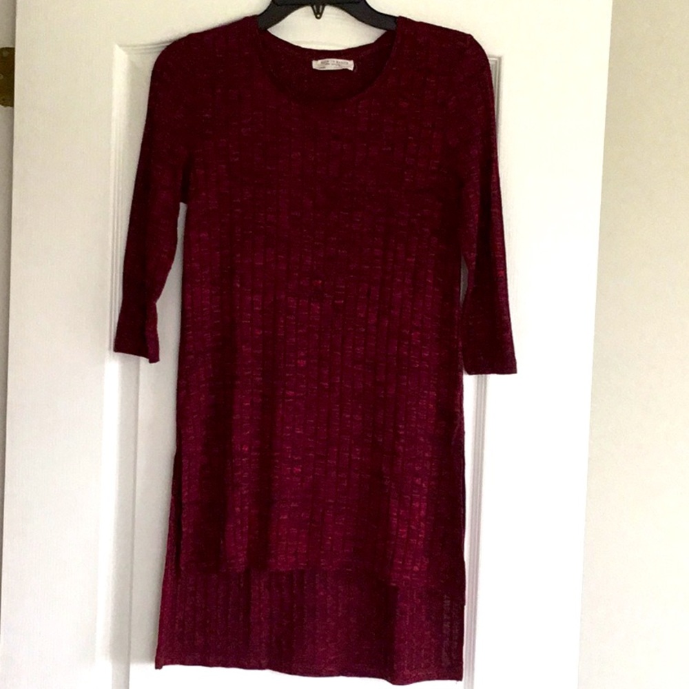 Stravidarius long sleeve tunic top Size M